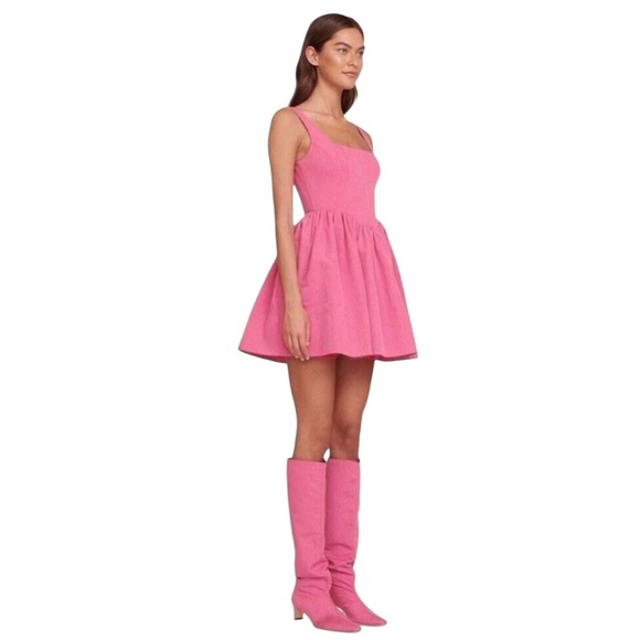 Stuad Landscape Corset Minidress Coral Pink size 2 - Picture 1 of 14